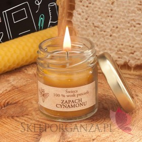 Świece z naturalnego wosku pszczelego dla Nauczycieli  Świeca z wosku pszczelego zapach CYNAMON – personalizacja Dzień Nauczy...