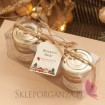 Zestaw upominkowy świece z wosku pszczelego - personalizacja Święta Bożego Narodzenia