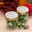 Świąteczne karmelki zielone z choinką w słoiczku – personalizacja