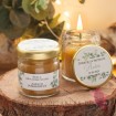 Świeca z wosku pszczelego zapach POMARAŃCZA – personalizacja KOLEKCJA EUKALIPTUS