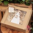 Anioł z makramy biały w ozdobnym pudełku – personalizacja Dzień Babci i Dziadka
