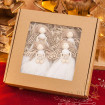 Zestaw białych aniołków w ozdobnym pudełku  -  Święta Bożego Narodzenia