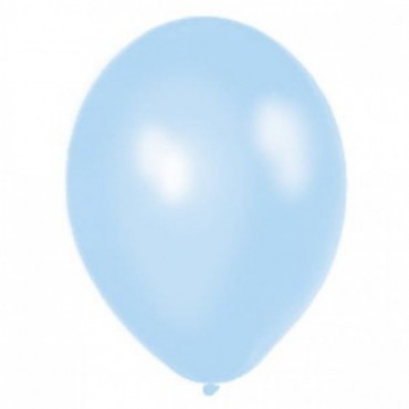 Balony METALICZNE jasnoniebieskie 30 cm, 100 sztuk