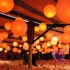 Papierowe lampiony kule na wesele Lampion dekoracyjny, kula pomarańczowa 35cm