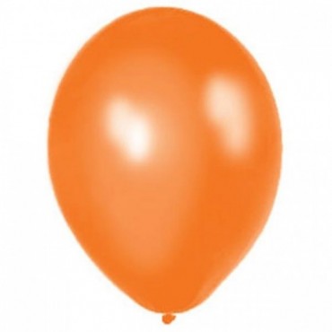 Balony METALICZNE pomarańczowe 30 cm, 100 sztuk