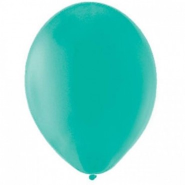 Balony PASTELOWE ciemnomiętowe 25 cm, 100 sztuk