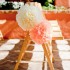 Papierowe kule kwiatowe pompony na wesele Papierowy kwiat, kremowy, 35cm