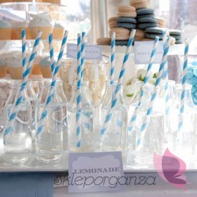 Szklane dekoracje na stół weselny Butelka/wazonik do candy baru