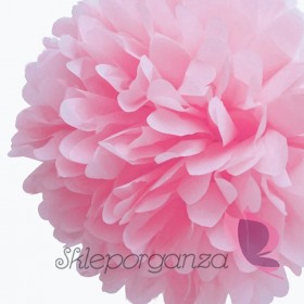 Papierowy kwiat, różowy, 35cm