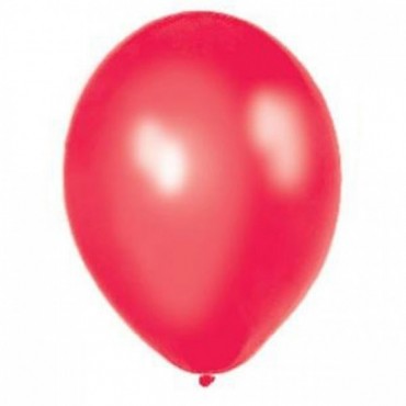 Balony METALICZNE czerwone 30 cm, 100 sztuk