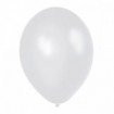Balony METALICZNE  białe 30 cm, 100 sztuk