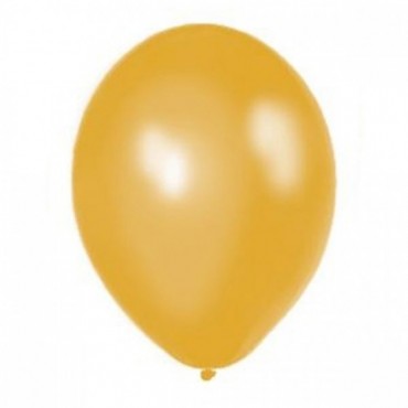 Balony METALICZNE złote 30 cm, 100 sztuk