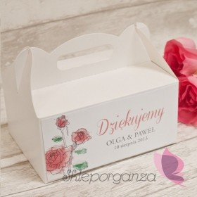 Pudełko na ciasto - personalizacja kolekcja VINTAGE ROSE