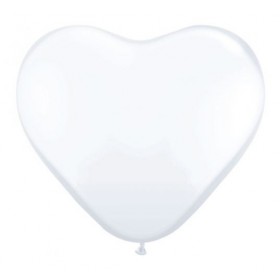 Balony SERCA białe 20 cm, 6 sztuk