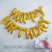Balony HAPPY BIRTHDAY złote