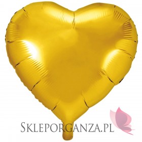 Balony foliowe na wesele Balon foliowy SERCE złote 61cm
