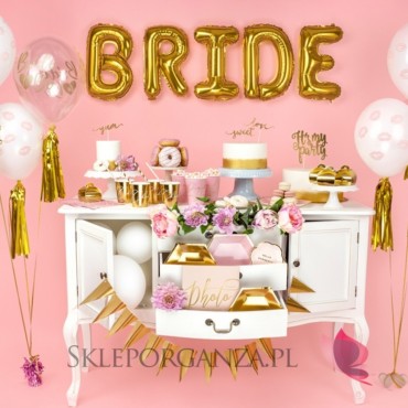 Kolekcja Bride to be na Wieczór Panieński Balony KOLEKCJA Bride to be różowy nadruk