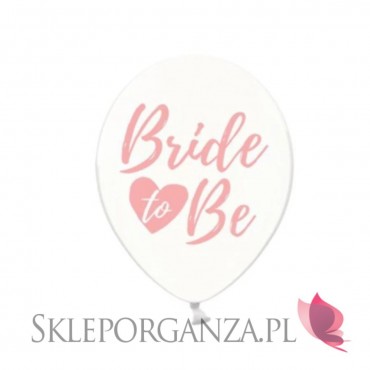 Balony KOLEKCJA Bride to be różowy nadruk