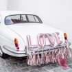 Zestaw dekoracji samochodowych – LOVE różowe złoto