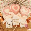 Lizak serce różowe - personalizacja kolekcja TEAM BRIDE