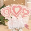Lizak duży serce różowe- personalizacja- kolekcja LOVE Lizaki weselne personalizowane