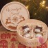 Drewniane pudełko GRAWER Wesołych Świąt Zestawy świąteczne prezentowe z miodami