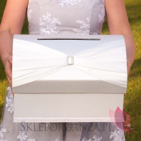 Ekskluzywne pudełka na koperty ślubne Ekskluzywny kuferek na koperty - DIAMENT
