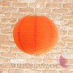 Lampion dekoracyjny, kula pomarańczowa 35cm