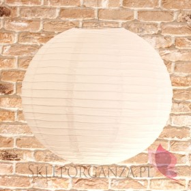 Lampion dekoracyjny, kula biała 50cm