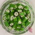Cukierki karmelki zielone z sercem Serca