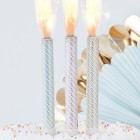 Fontanny i świeczki urodzinowe